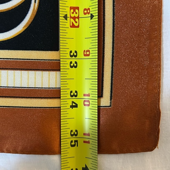 R-2231- Women's Scarf Black Brown Gold Colors NWT - Picture 6 of 7